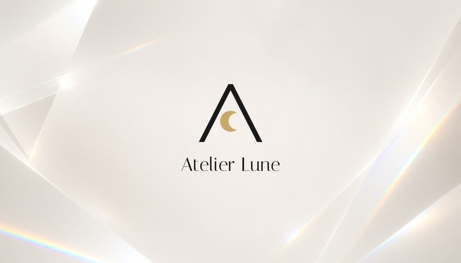 月亮字母logo设计